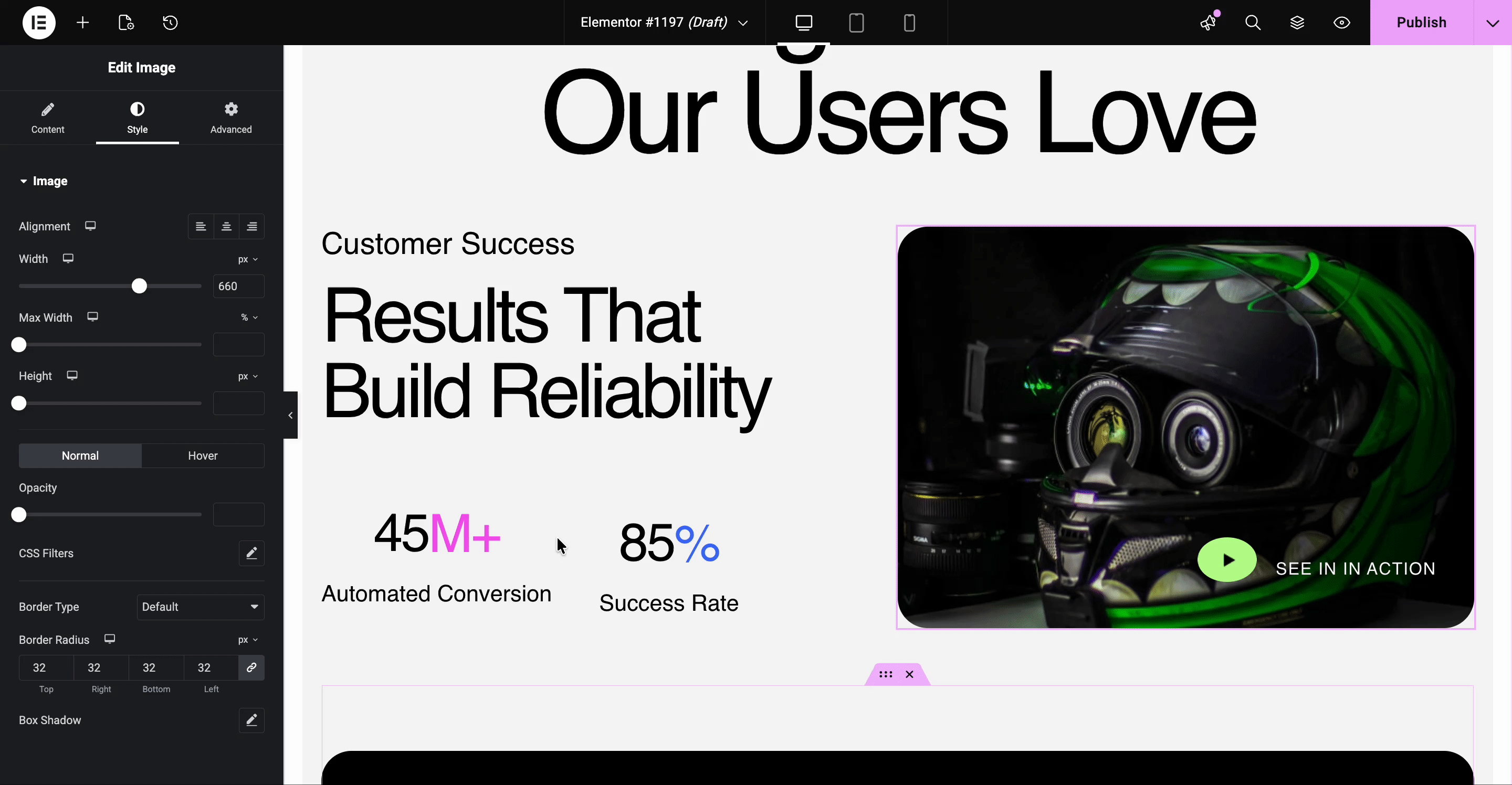 Template customization
