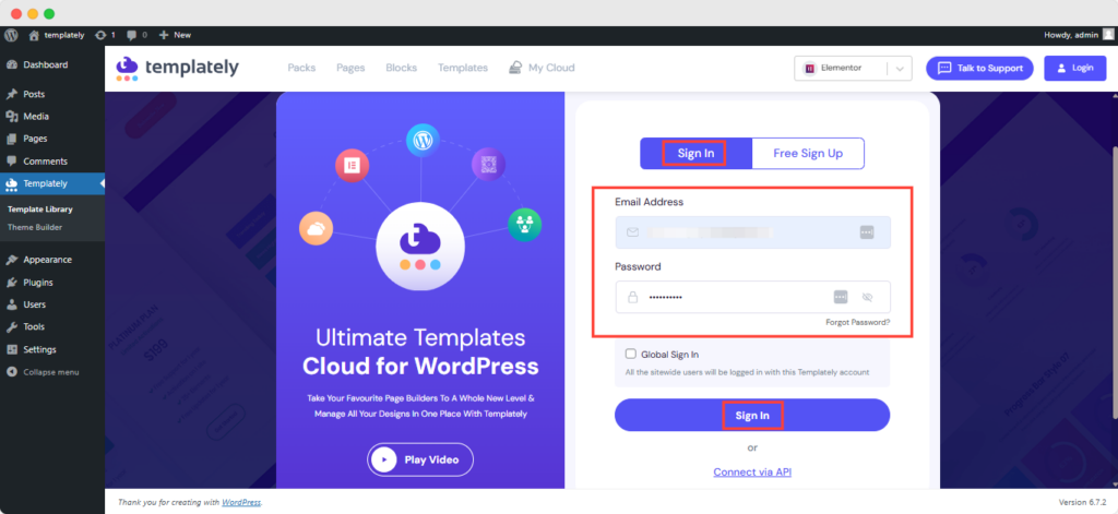 How To Create An Account In Templately? - Templately Documentations