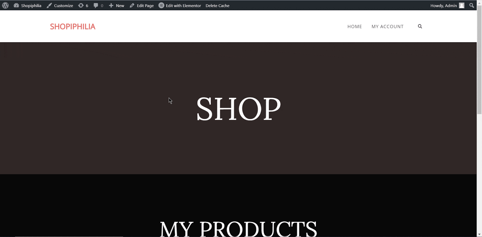 WooCommerce Shop Pages
