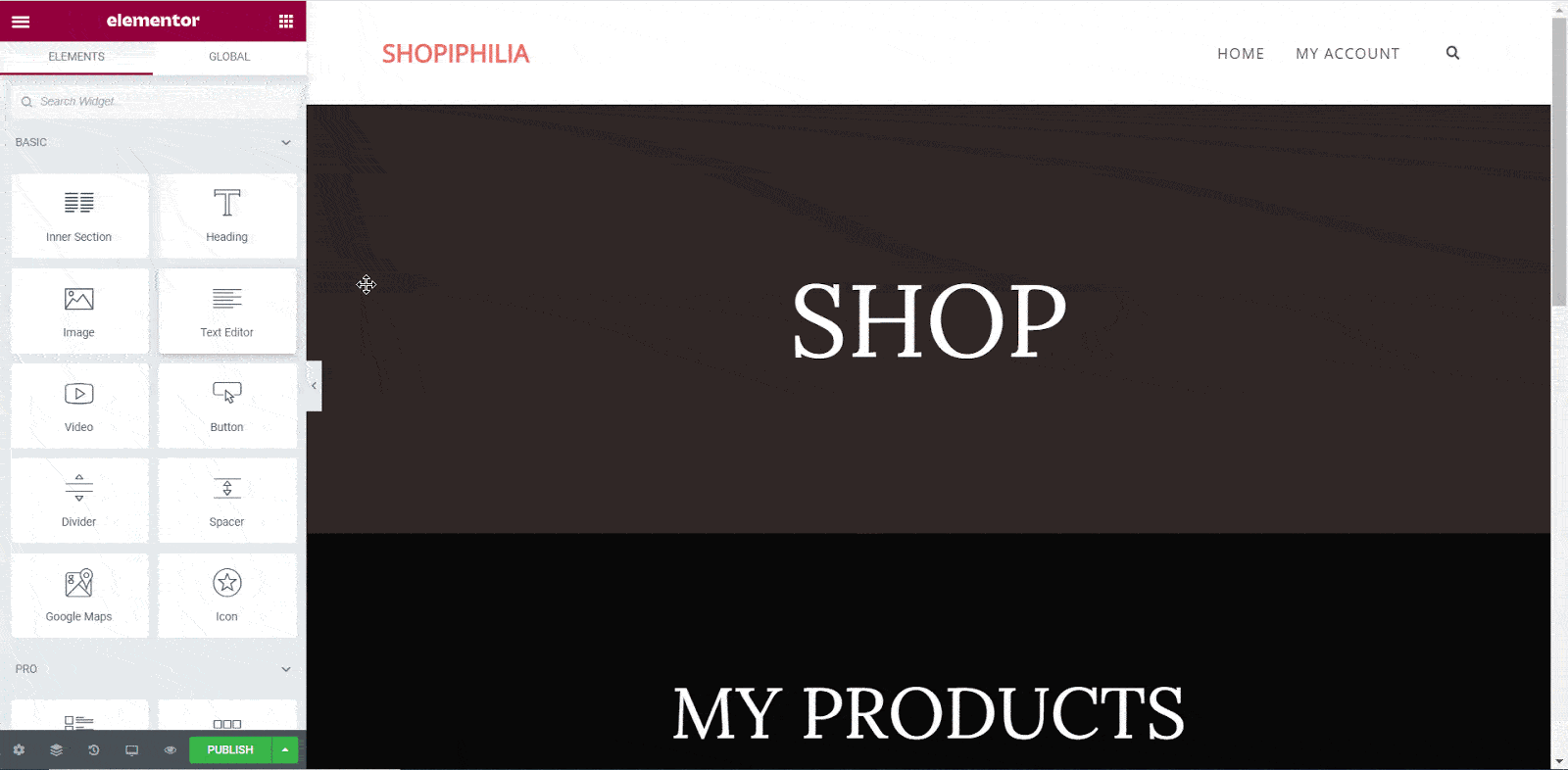 WooCommerce Shop Page