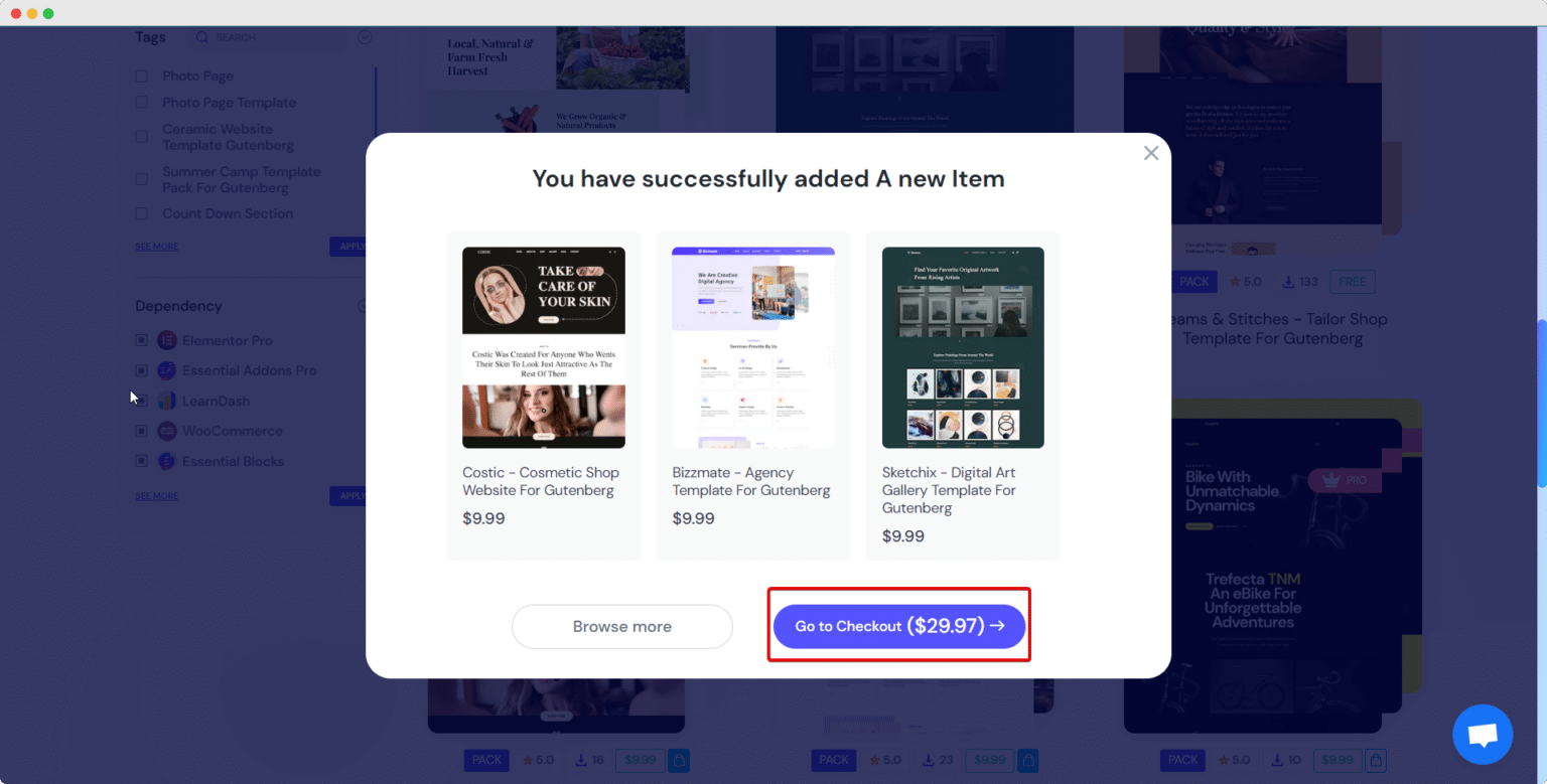How To Purchase Template Packs Or Single Templates From Templately ...