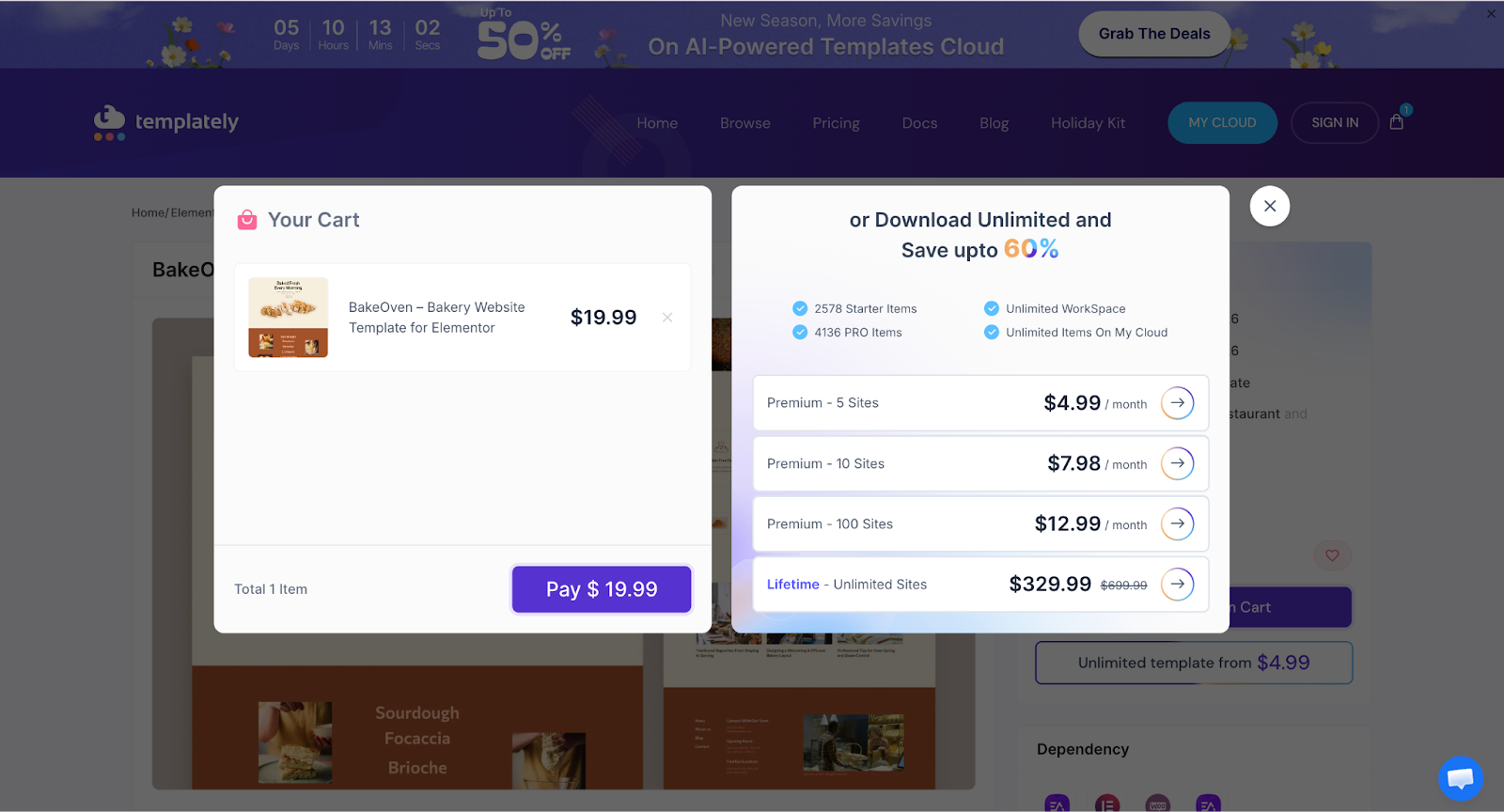 Purchase Templately Single Templates