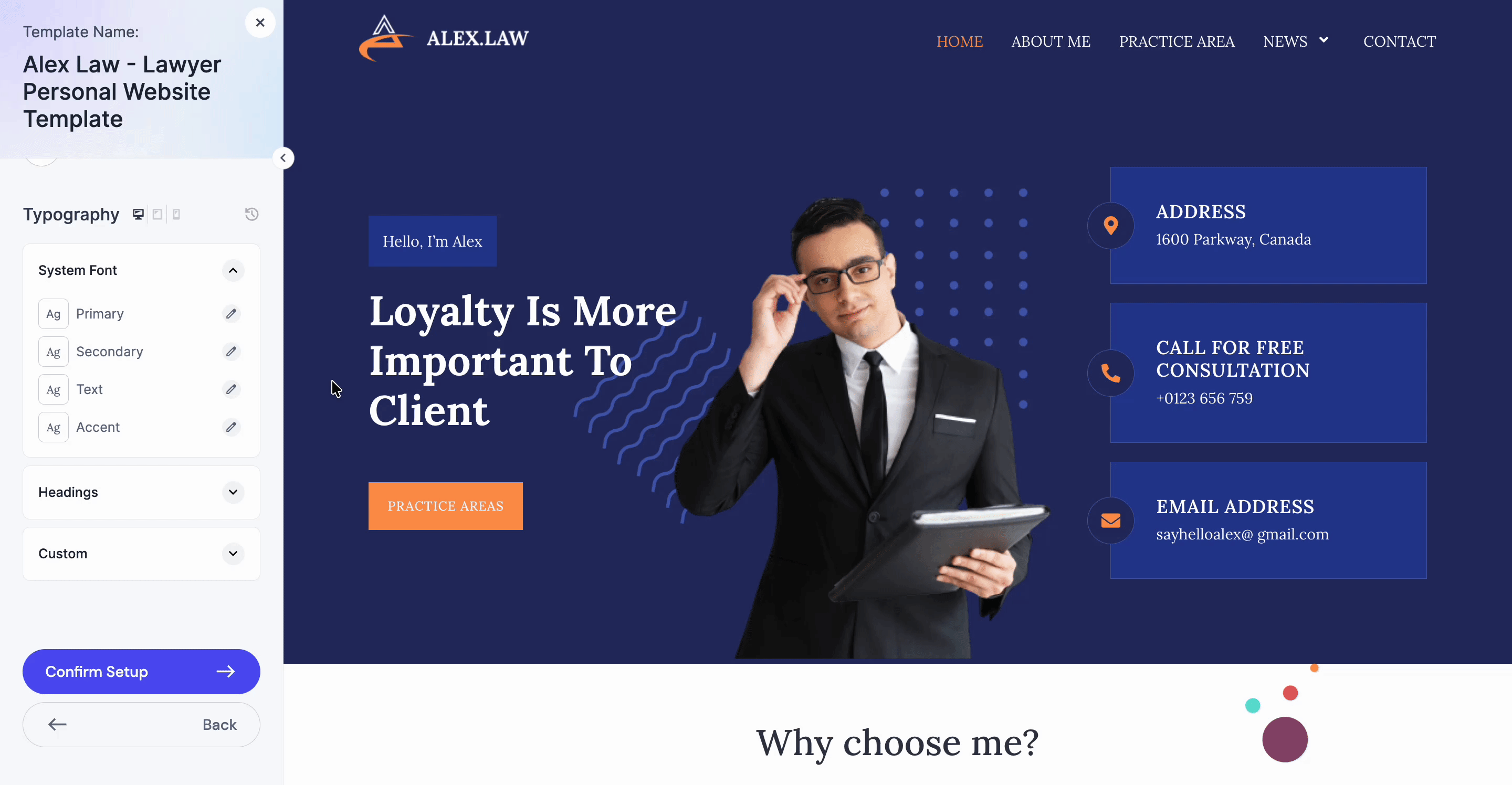 Customize Global Typography 