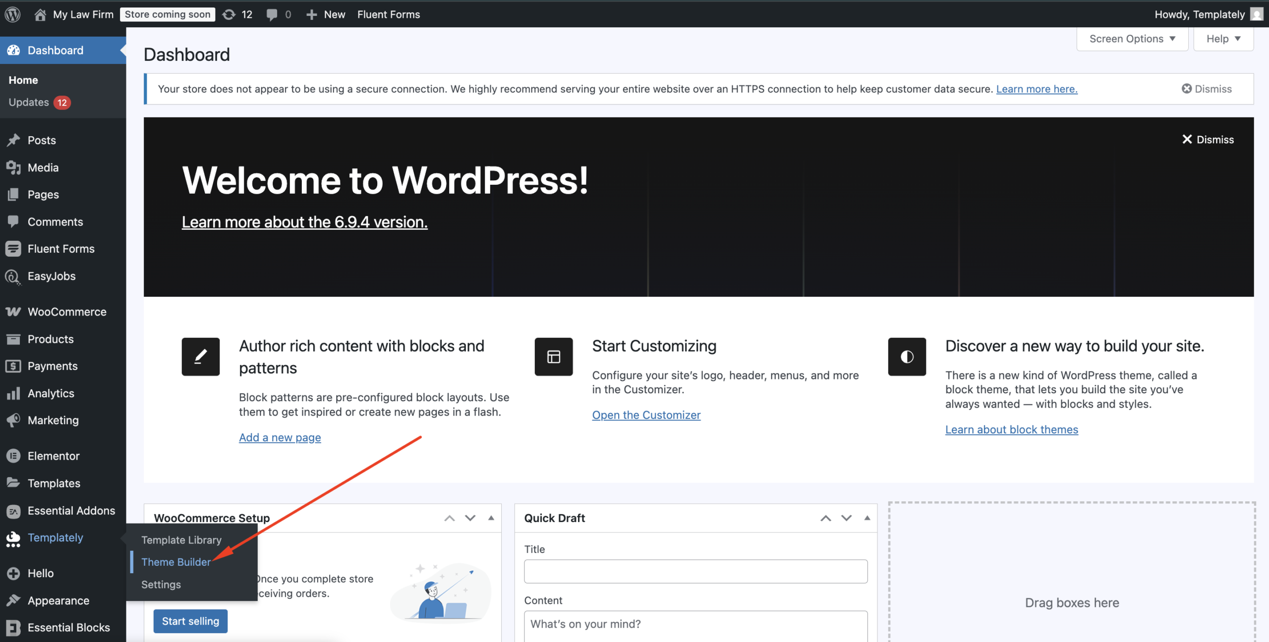 Templately Theme Builder