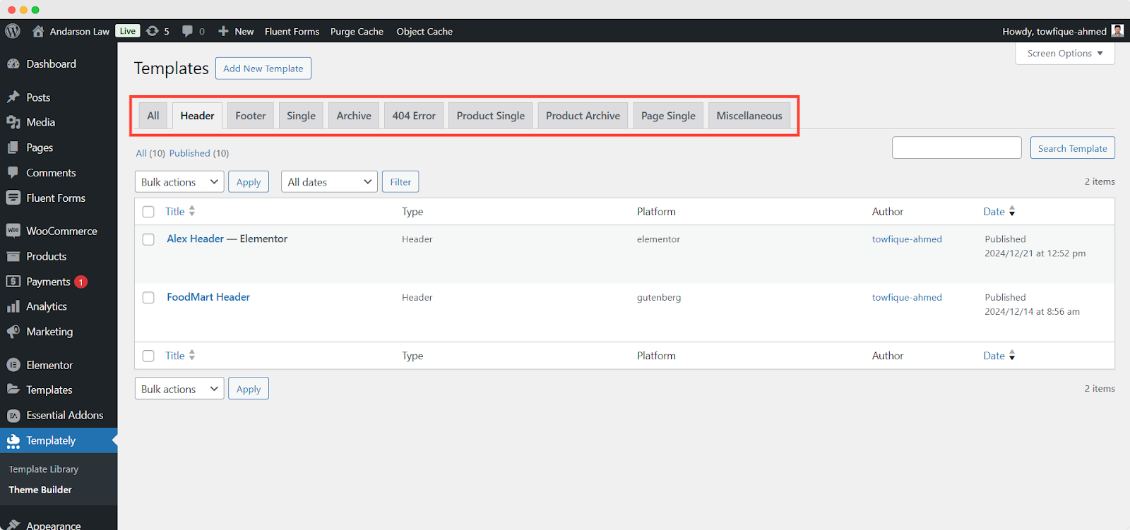How Does The Templately Full Site Import Work? 9 Customize Global Typography