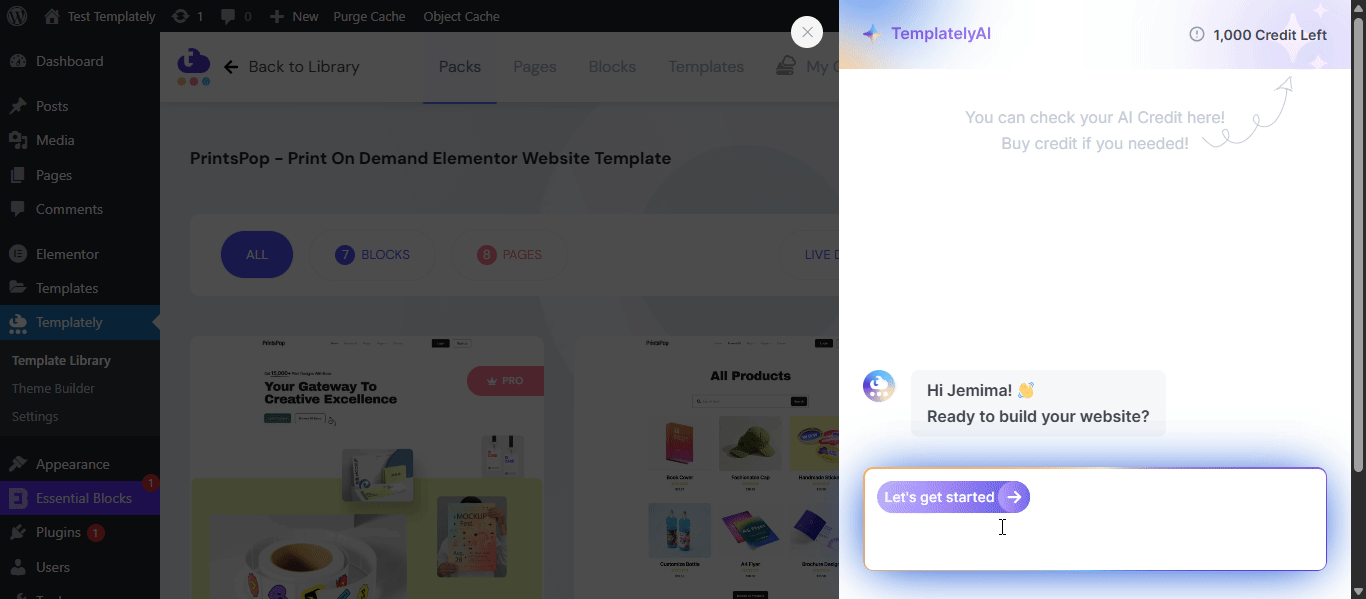 How to Generate Website Content with Templately AI? 11 Let's get started with Templately AI