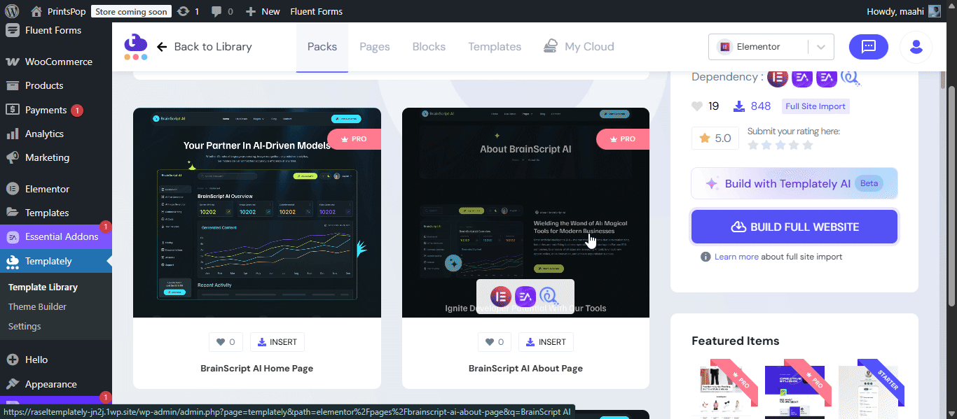 How to Generate Website Content with Templately AI? 11 Templately AI