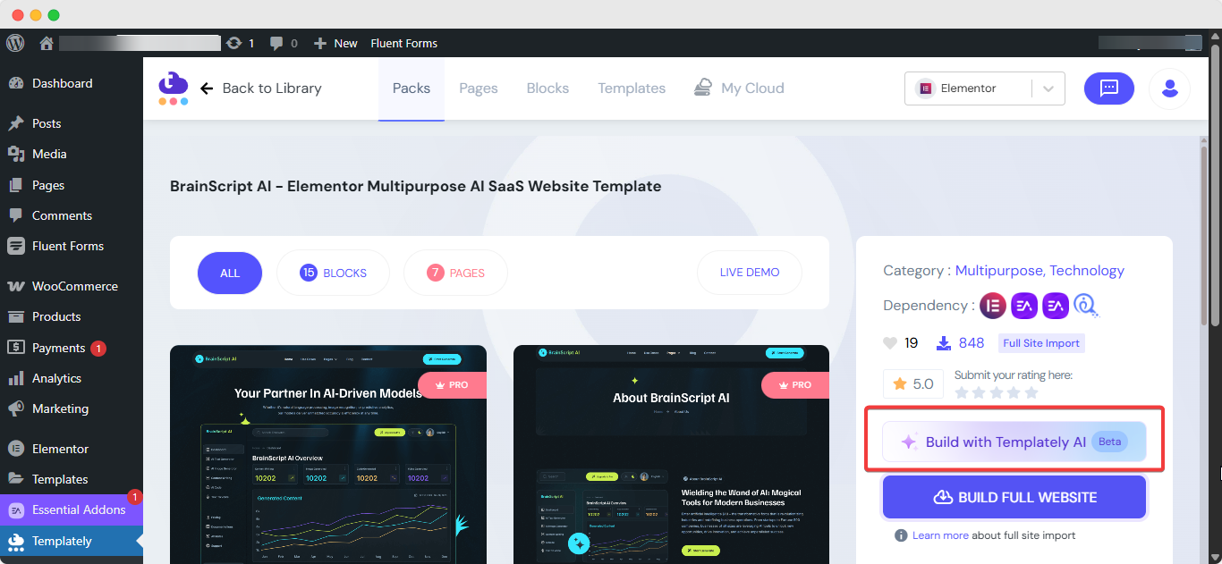 How to Generate Website Content with Templately AI? 10 Templately AI