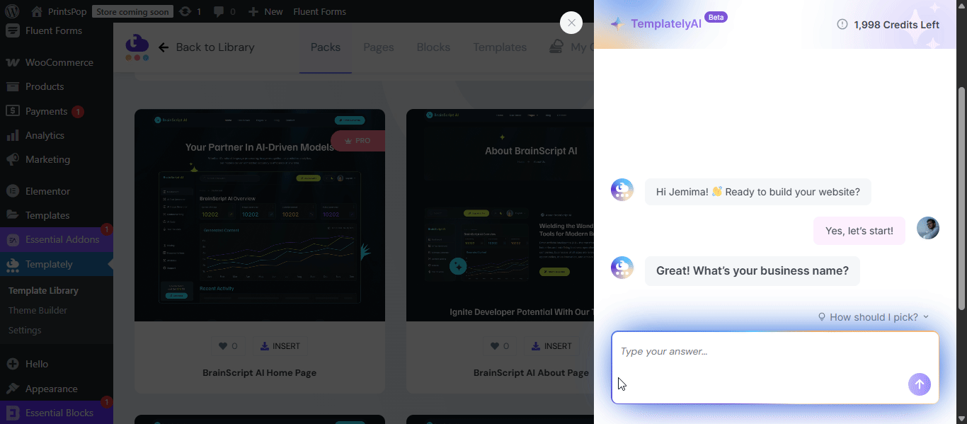 How to Generate Website Content with Templately AI? 12 Templately AI