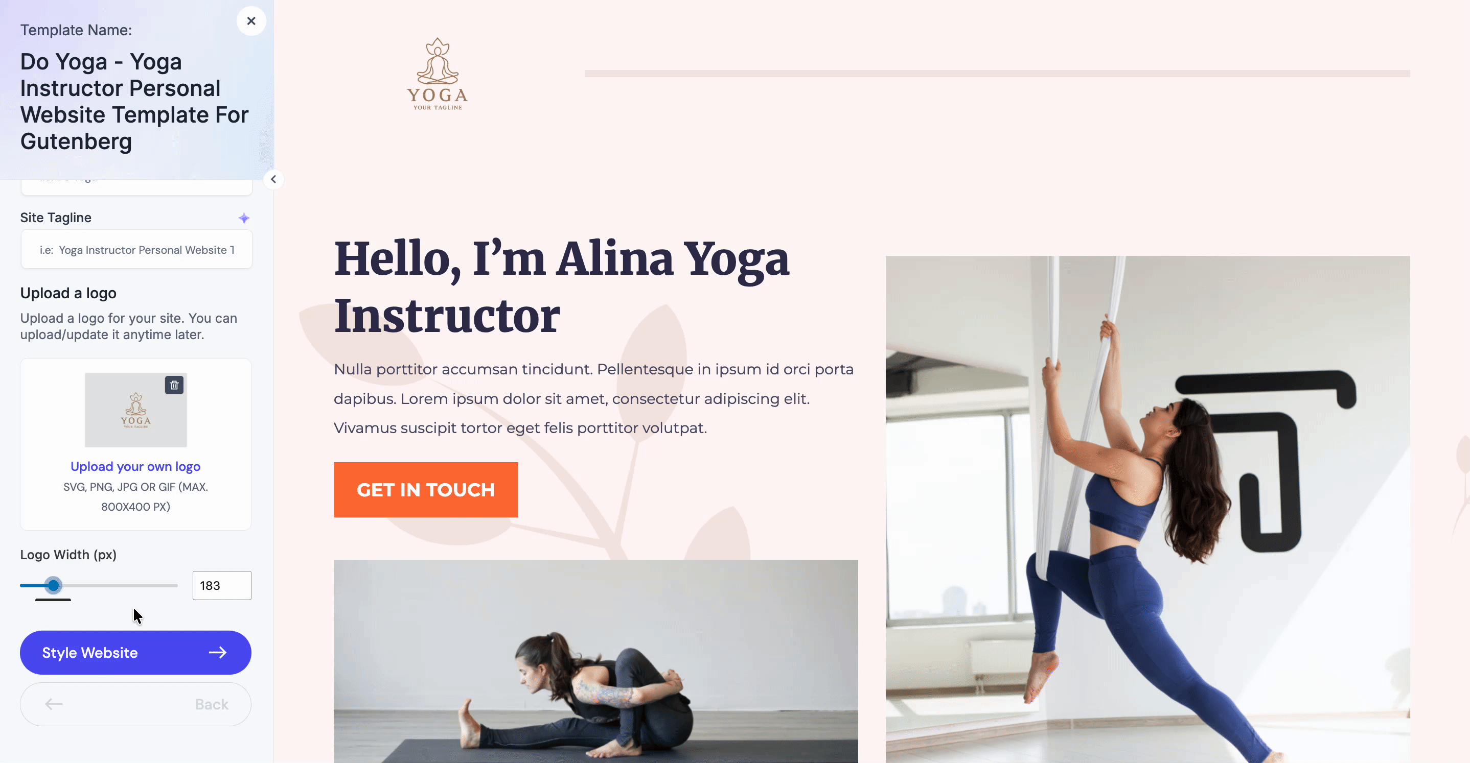 How to Generate Website Logo with Templately AI? 5 Add AI Generated Logo Width