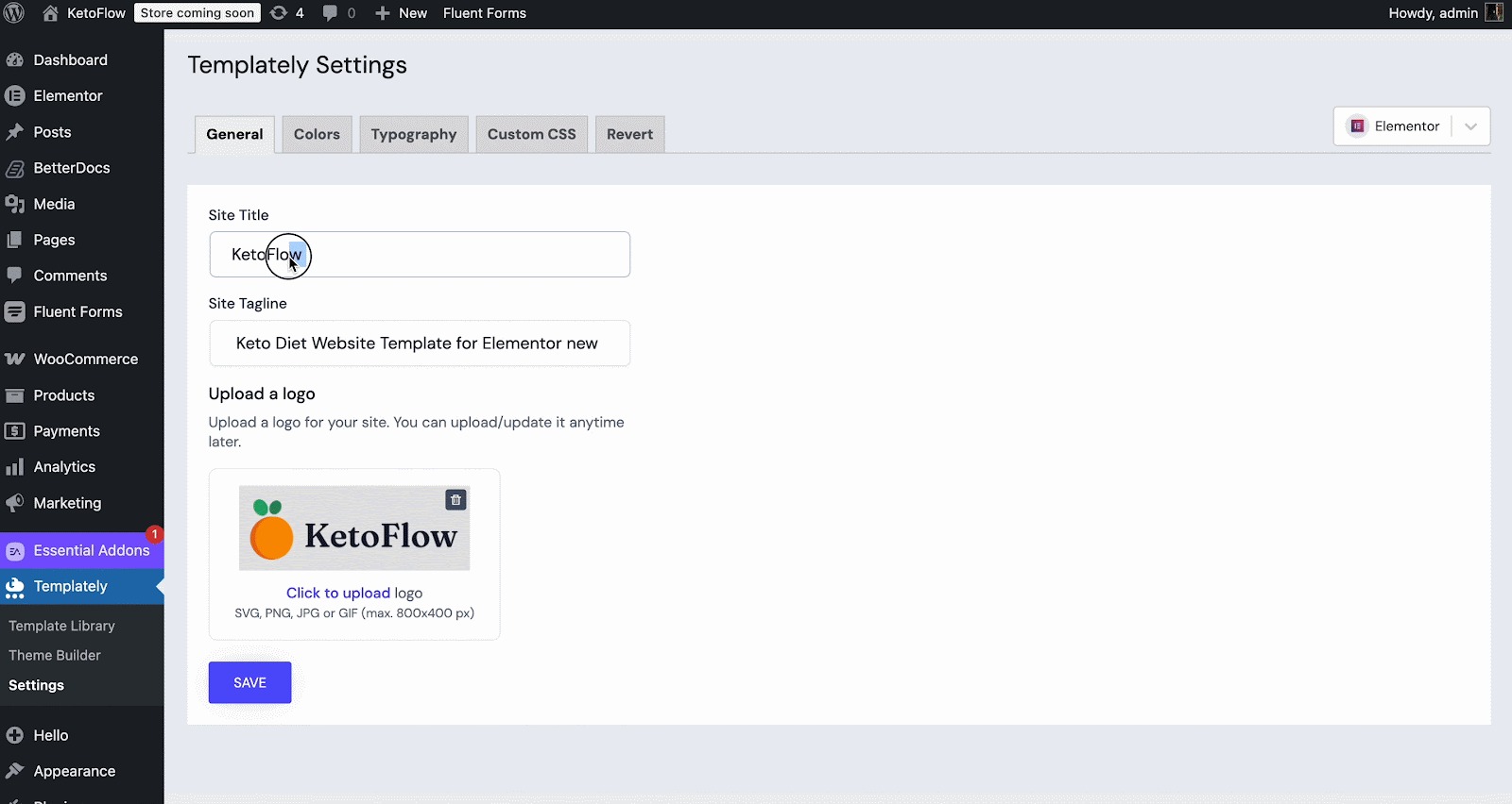 Configure Style Settings
