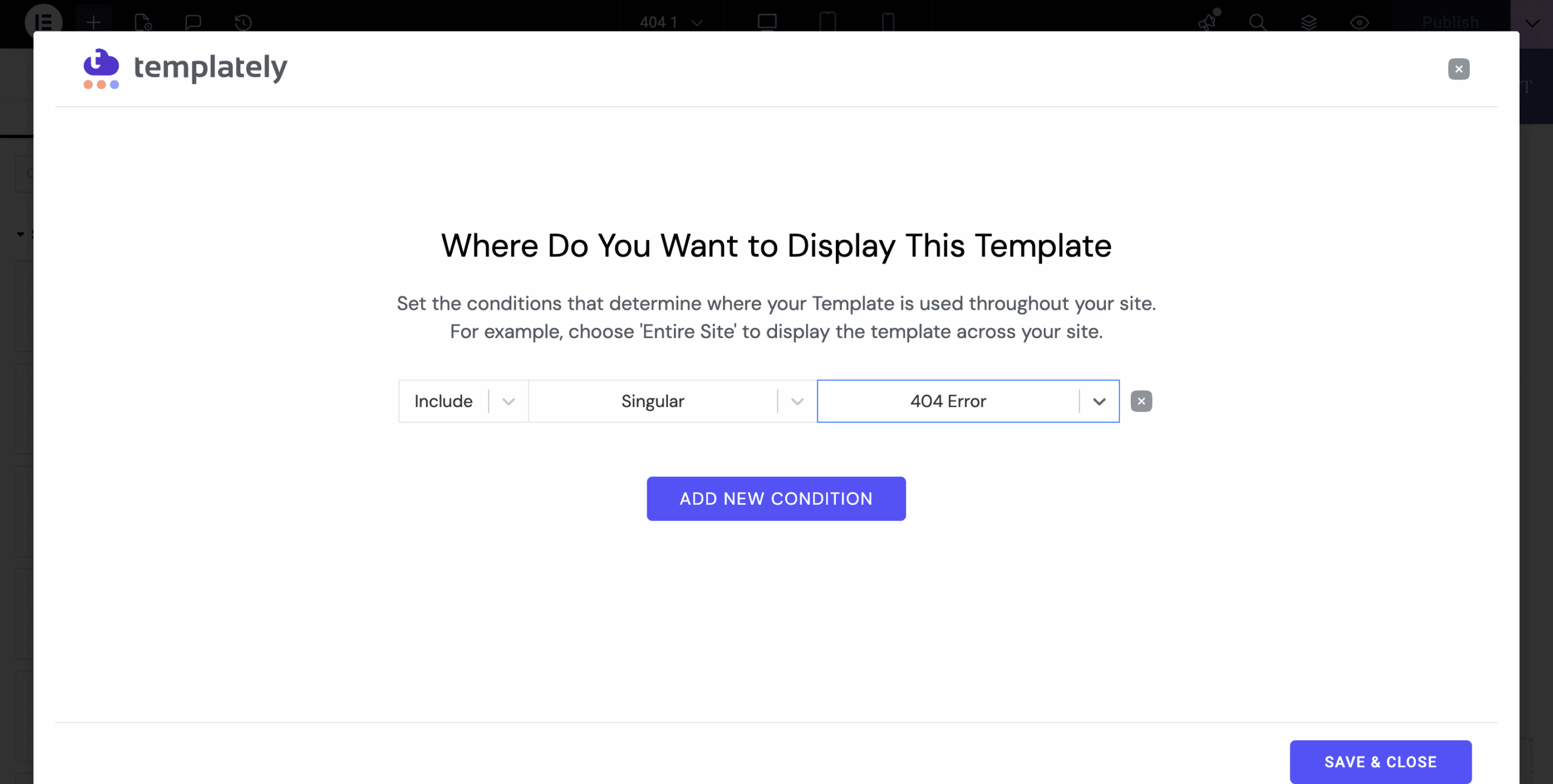 How to Design a 404 Page Using Templately Theme Builder? 3 Design a 404 Page