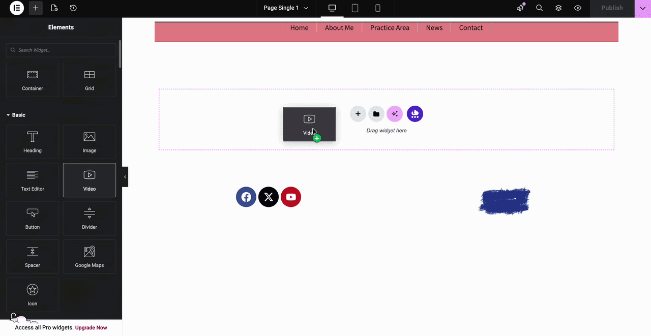 Create new single page