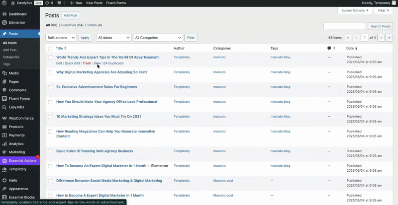 How to Add a Single Post & Page in Templately Theme Builder