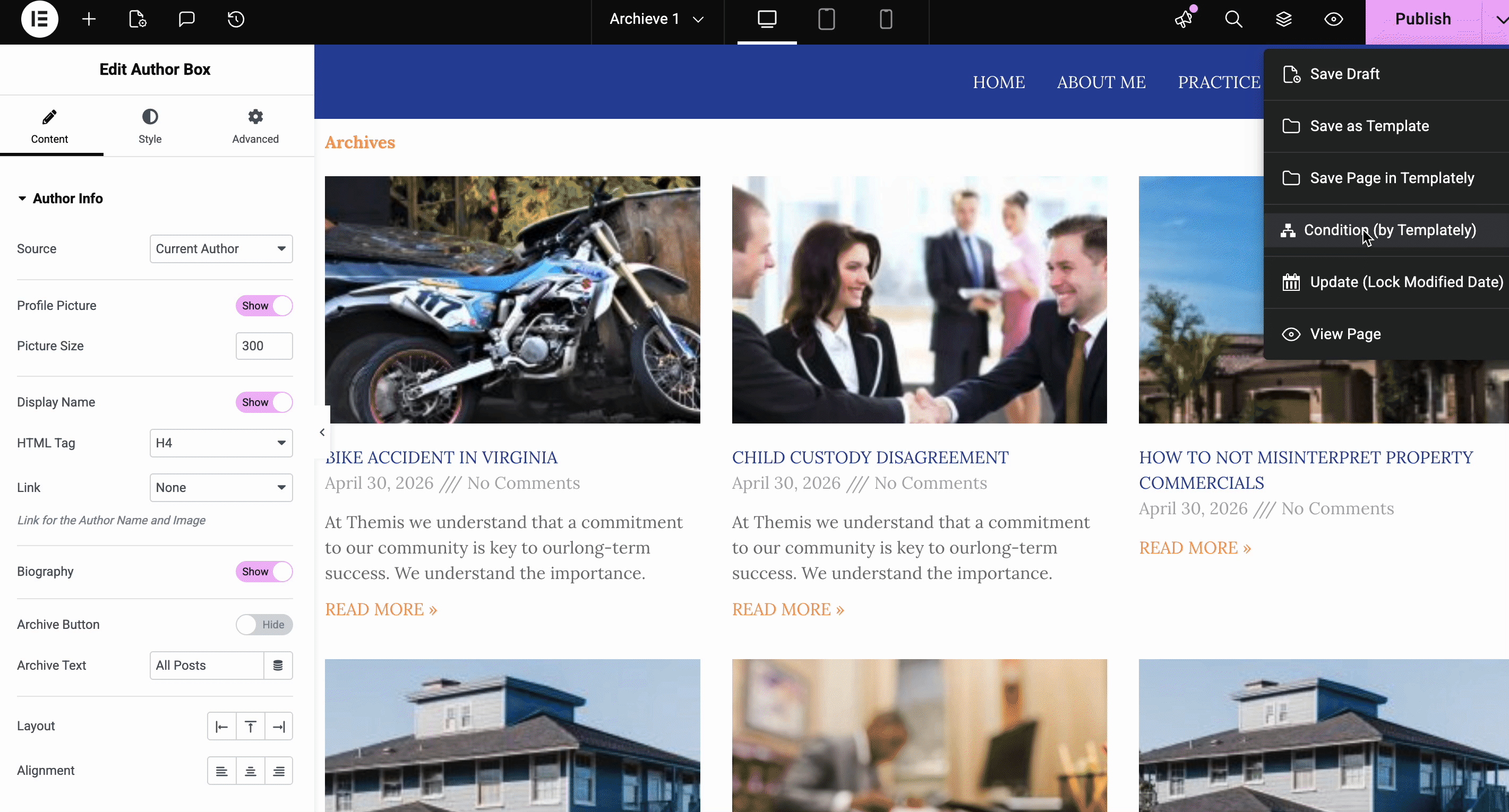 Create an Archive Page Template